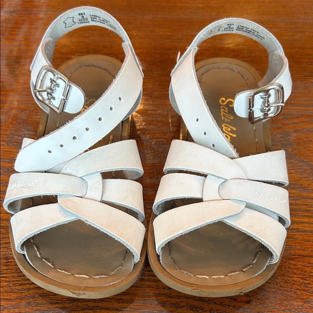 Salt Water Sandals by Hoy - Classic White Kids Sandals